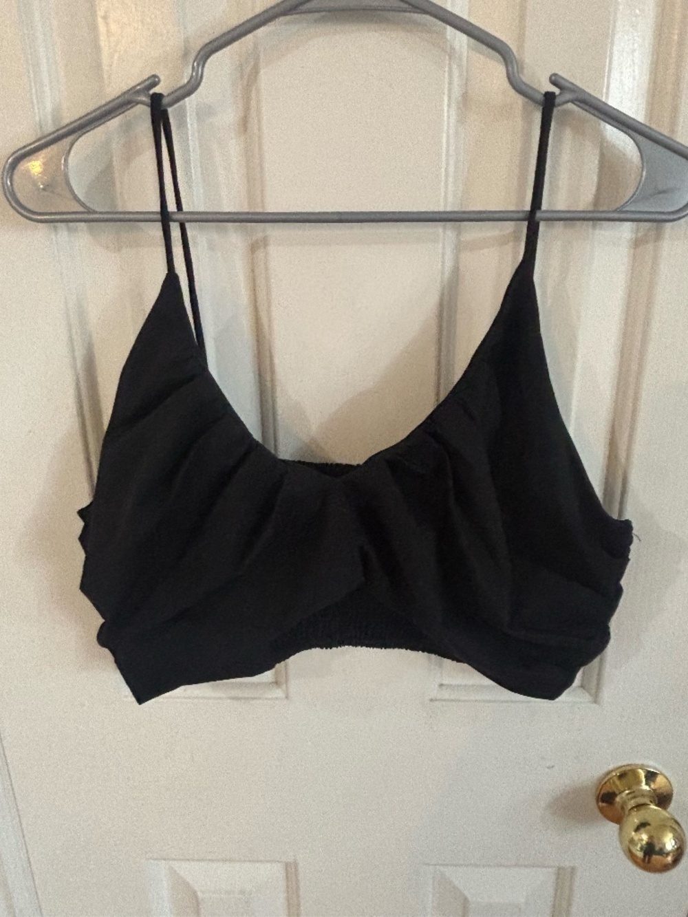 Black crop bralette h& m accepting offers